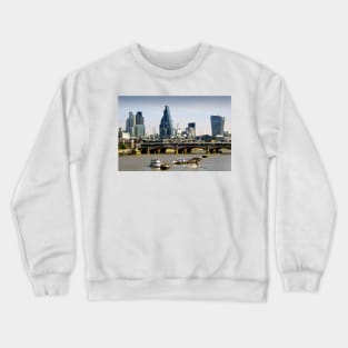 London Cityscape Blackfriars Bridge England Crewneck Sweatshirt